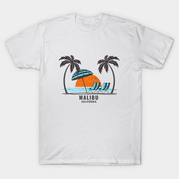 Malibu California T-Shirt by Eureka Shirts